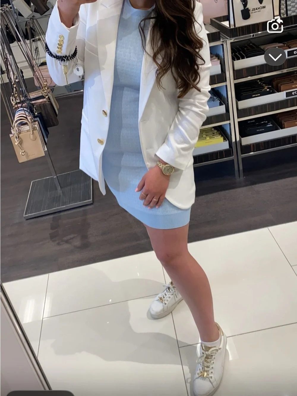 Michael Kors blue logo dress